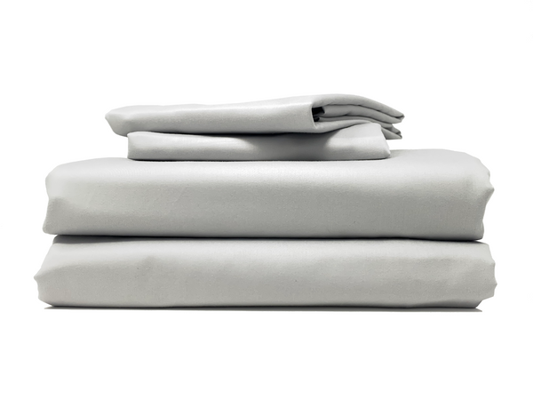 Comparison of cotton, linen, and microfiber sheets side by side