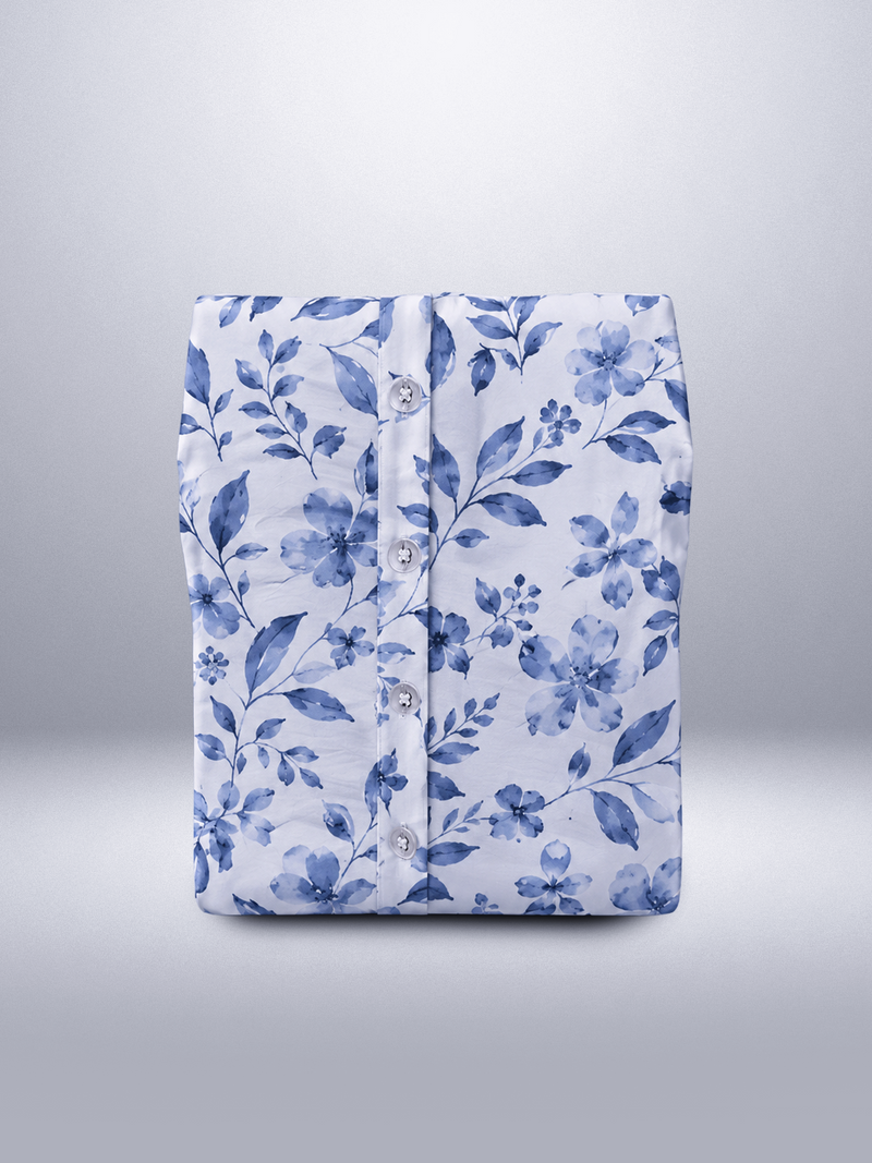 Cool Botanical Easy On Flat Sheet (w/ Corner Buttons)