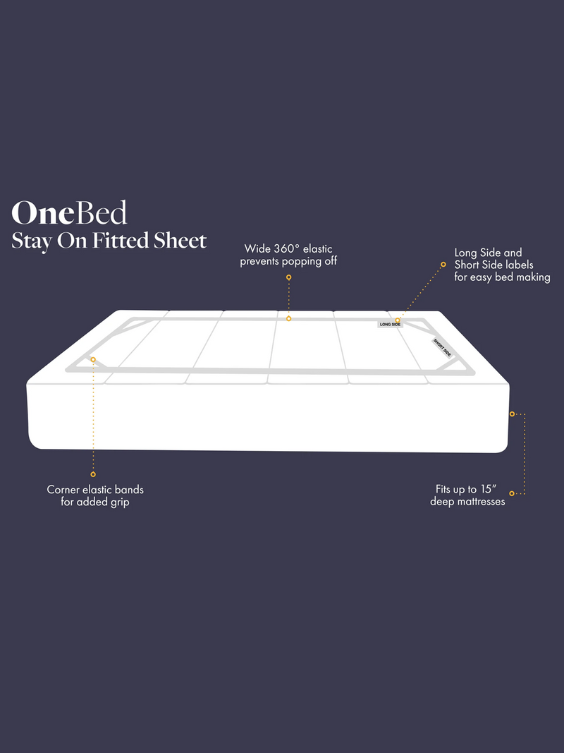Cool Bamboo Stay On Fitted Sheet