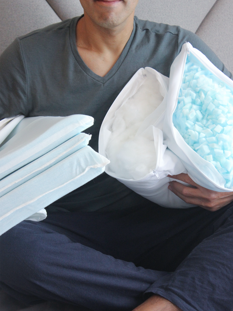 One Bed Max Adjustable Pillow Combo Pack