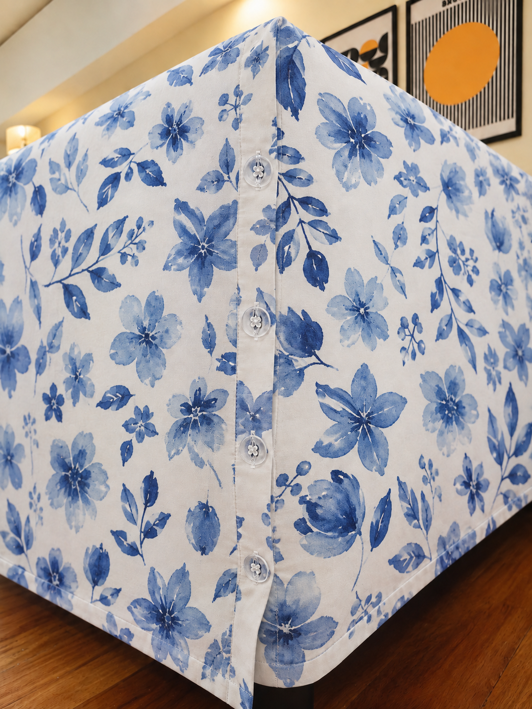 Cool Botanical Easy On Flat Sheet (w/ Corner Buttons)