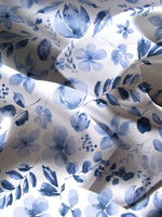 Cool Botanical Easy On Flat Sheet (w/ Corner Buttons)