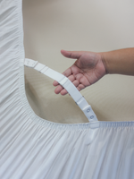 Cool Bamboo Snap On Sheet Set: adjusting a Snap On corner strap