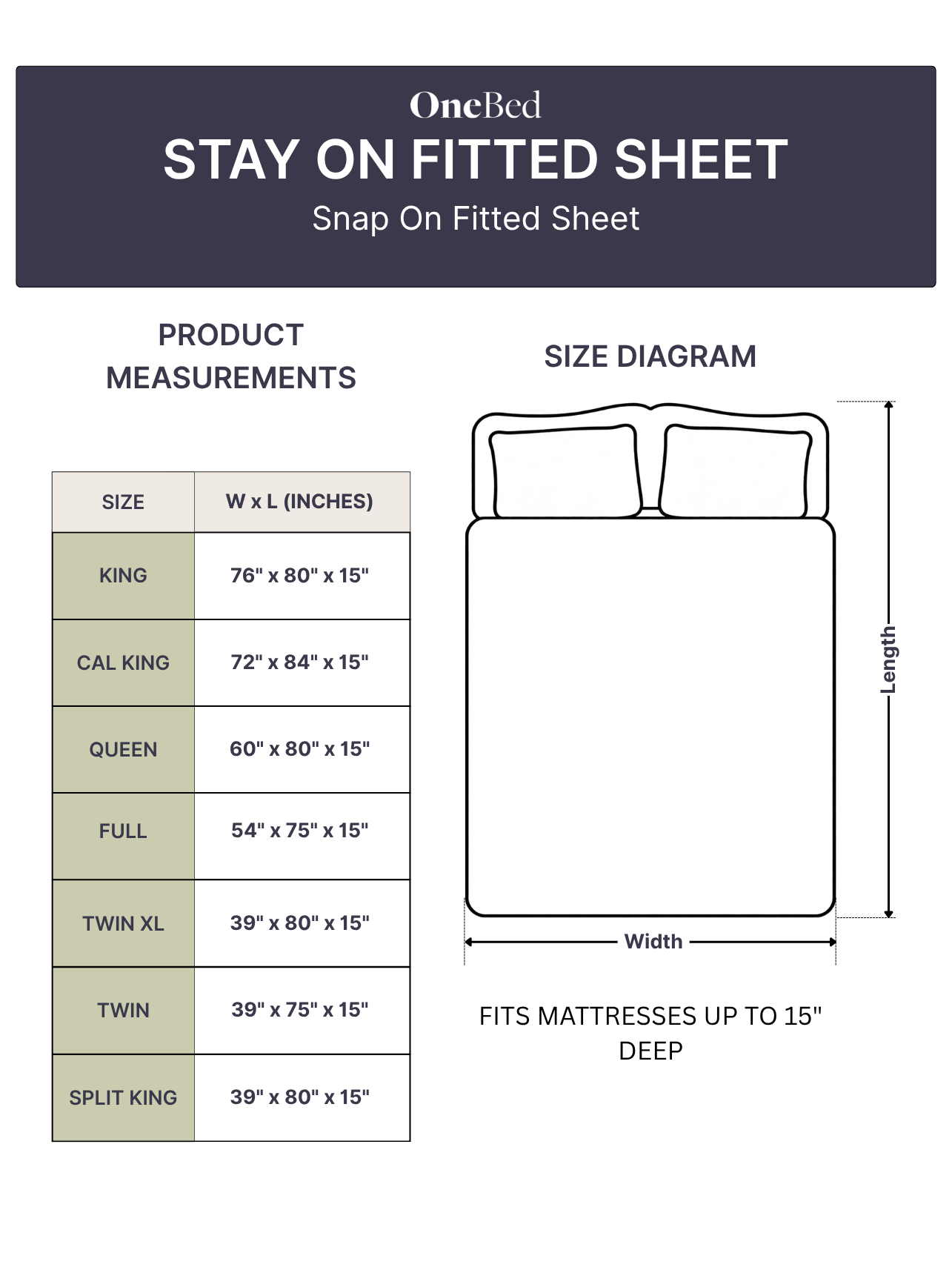 Luxe Snap On Fitted Sheet