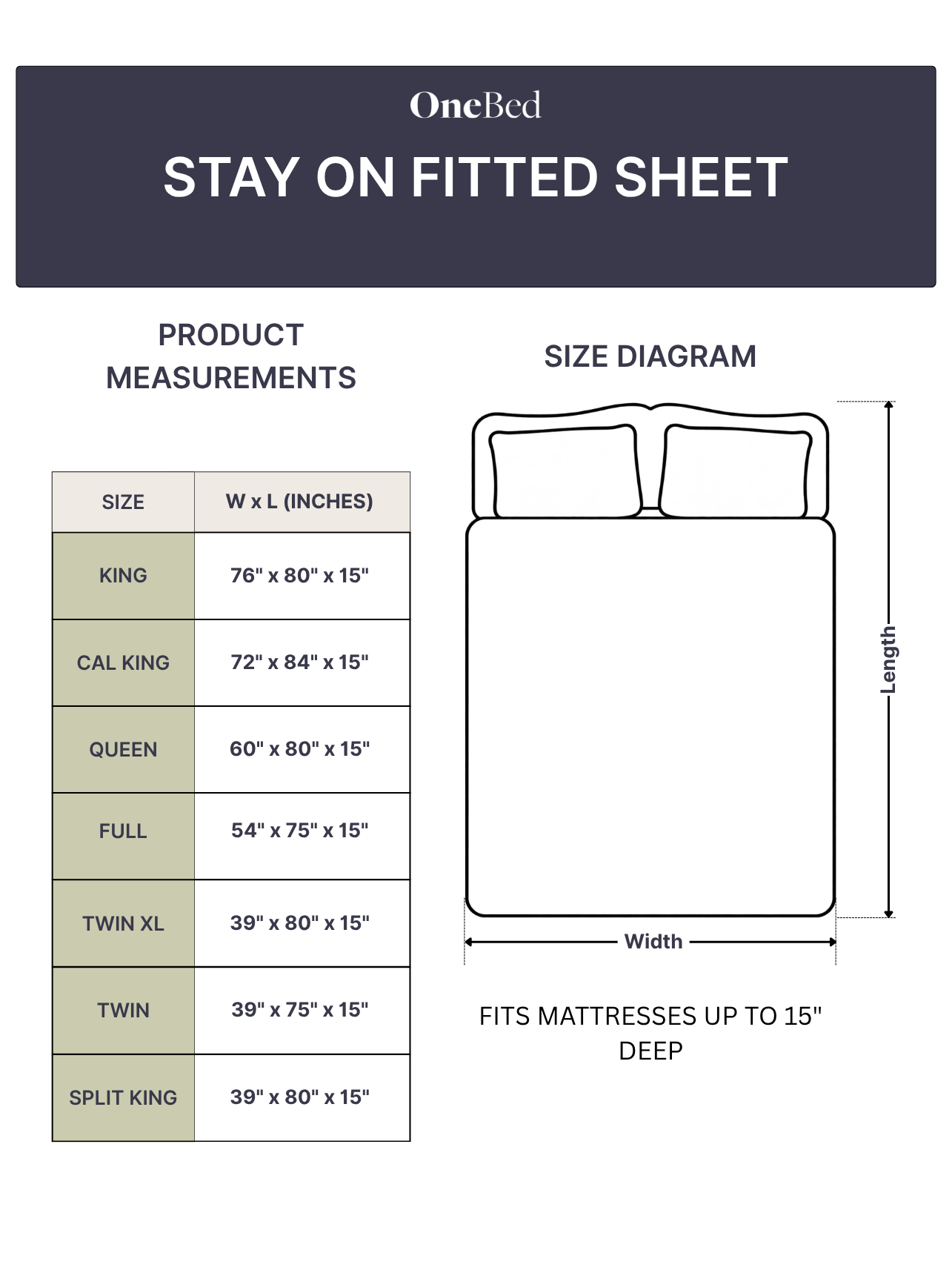 Luxe Stay On Fitted Sheet