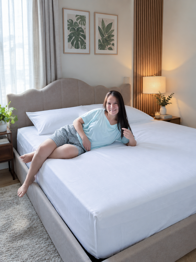 Cool Bamboo Stay On Fitted Sheet