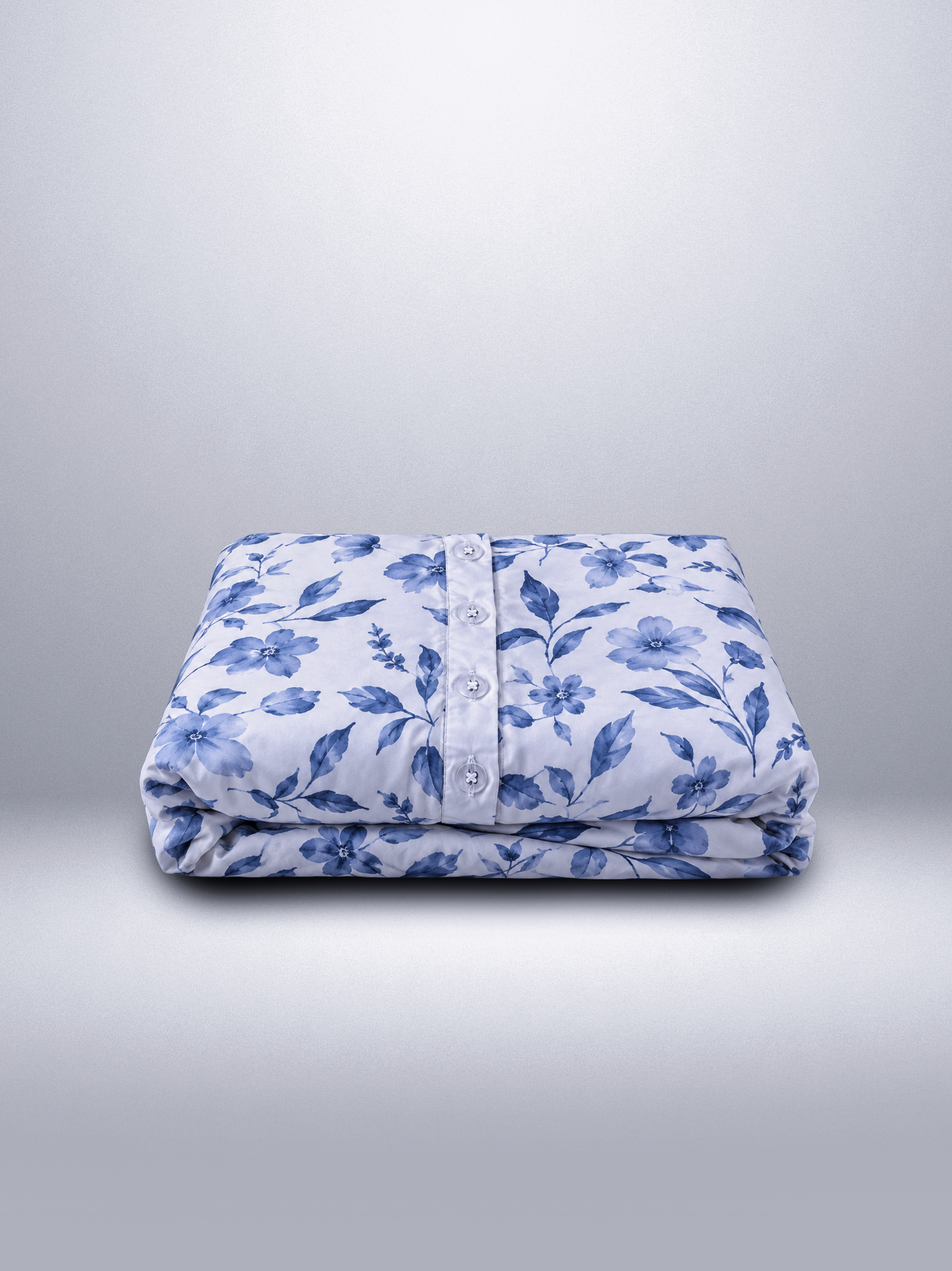 Cool Botanical Easy On Duvet Cover (w/ Corner Buttons)
