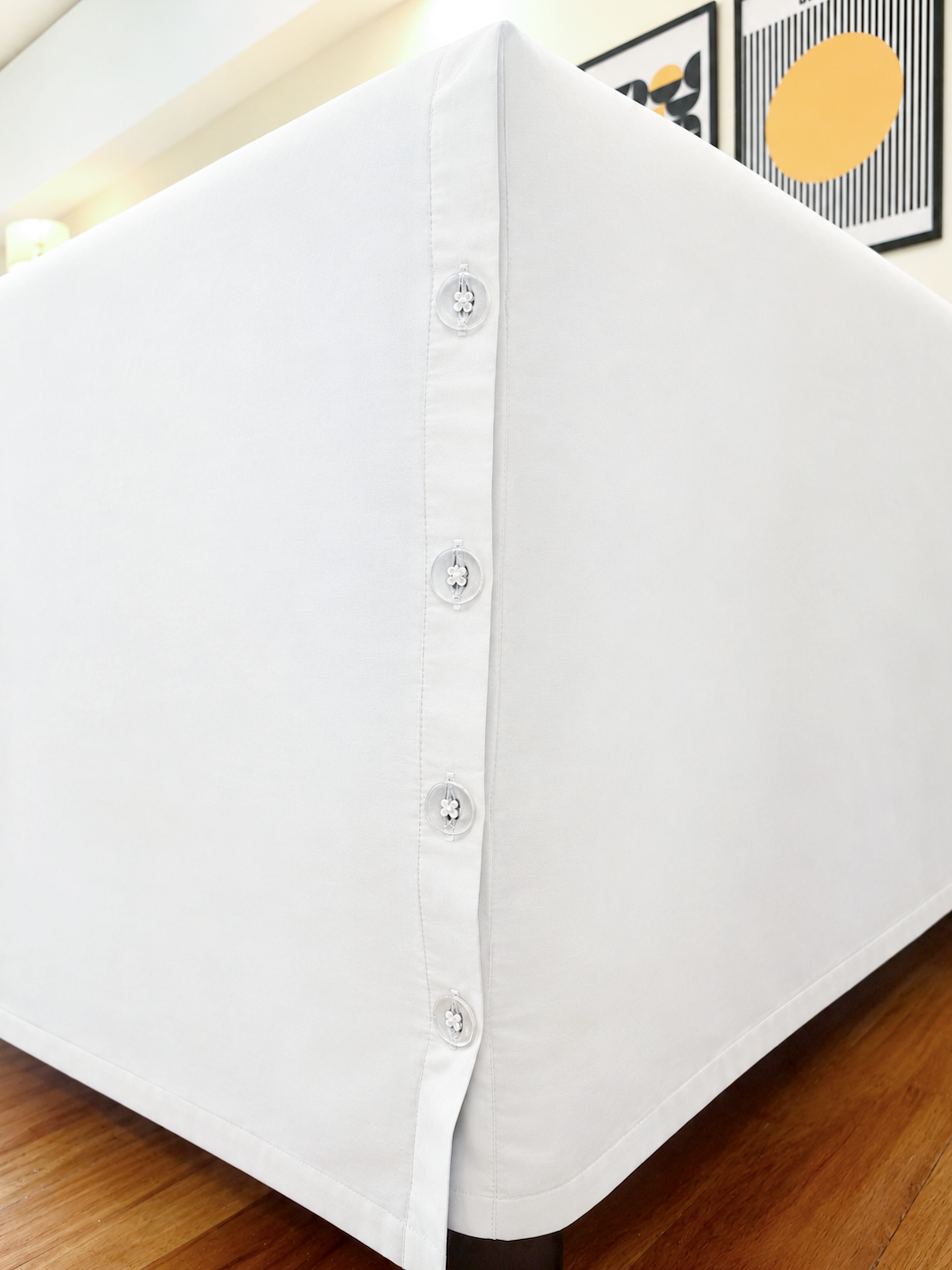 Cool Easy On Duvet Cover (w/ Corner Buttons)