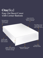 Cool Easy On Duvet Cover (w/ Corner Buttons)