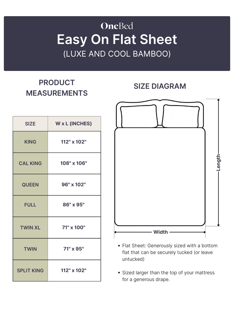 Luxe Easy On Flat Sheet