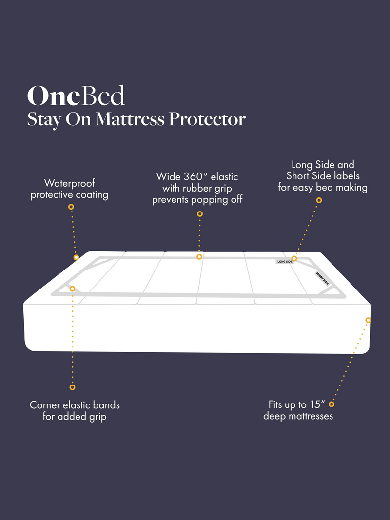 One Bed Stay On Mattress Protector